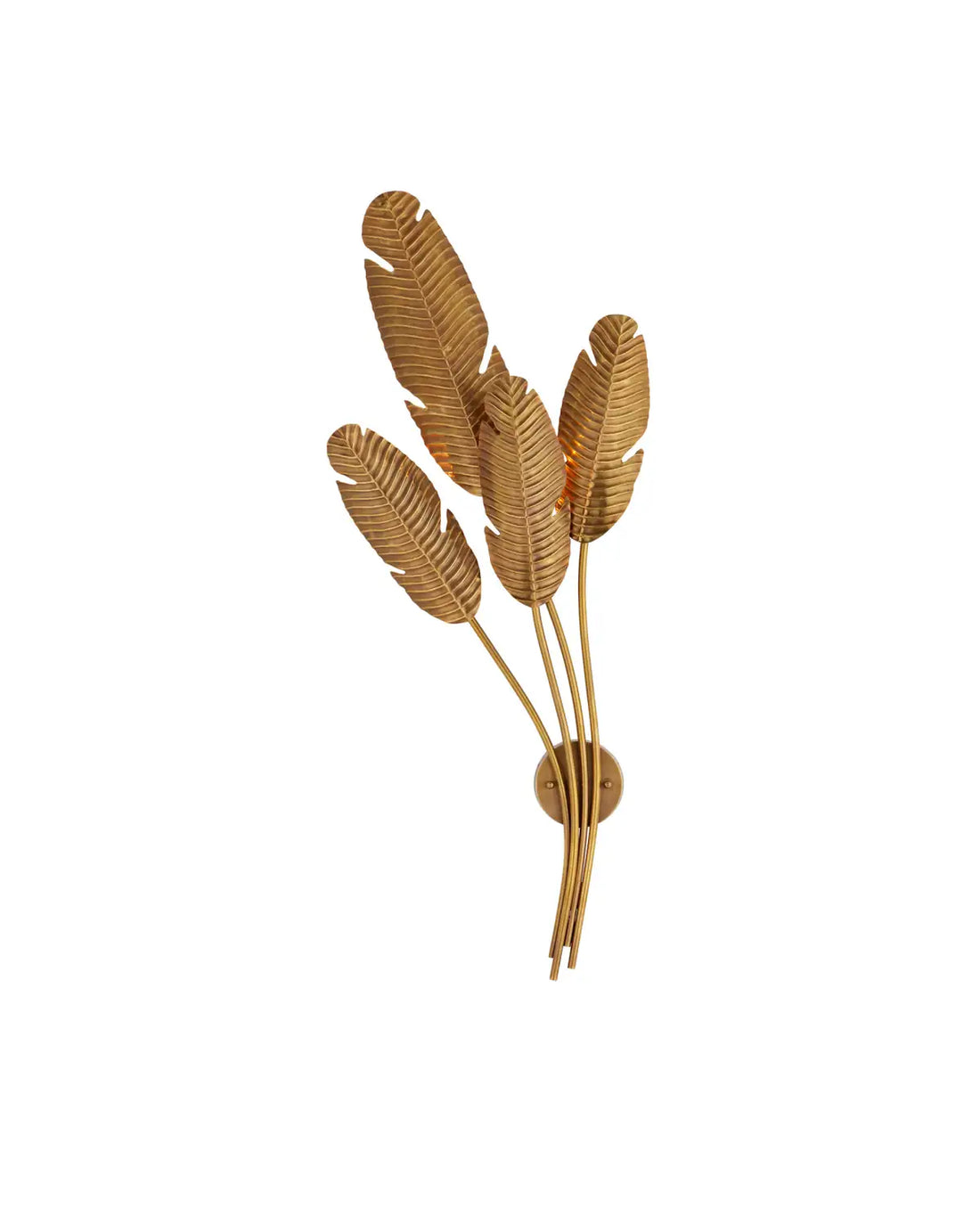 CURREY & COMPANY, TROPICAL MULTI-LEAF WALL SCONCE, WALL SCONCES