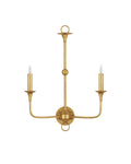 CURREY & COMPANY, NOTTAWAY DOUBLE-LIGHT WALL SCONCE, WALL SCONCES