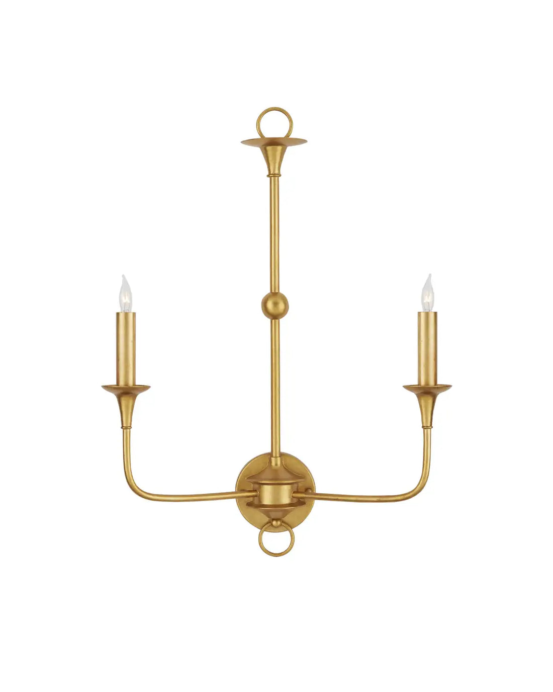 CURREY & COMPANY, NOTTAWAY DOUBLE-LIGHT WALL SCONCE, WALL SCONCES