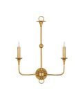 CURREY & COMPANY, NOTTAWAY DOUBLE-LIGHT WALL SCONCE, WALL SCONCES