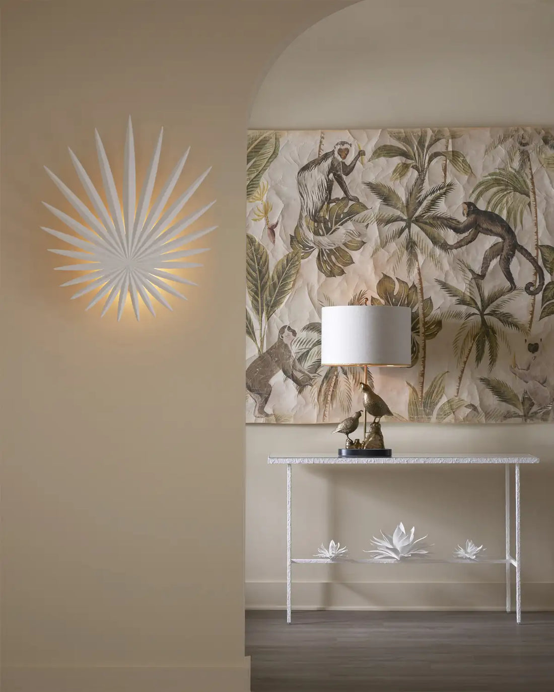 CURREY & COMPANY, BISMARKIA WALL SCONCE, WALL SCONCES