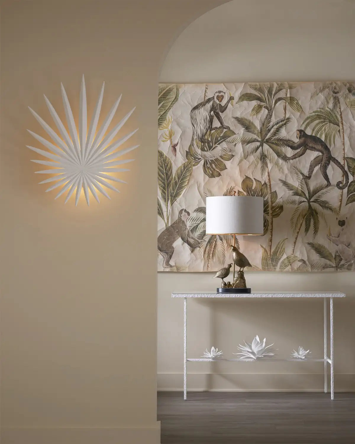 CURREY & COMPANY, BISMARKIA WALL SCONCE, WALL SCONCES