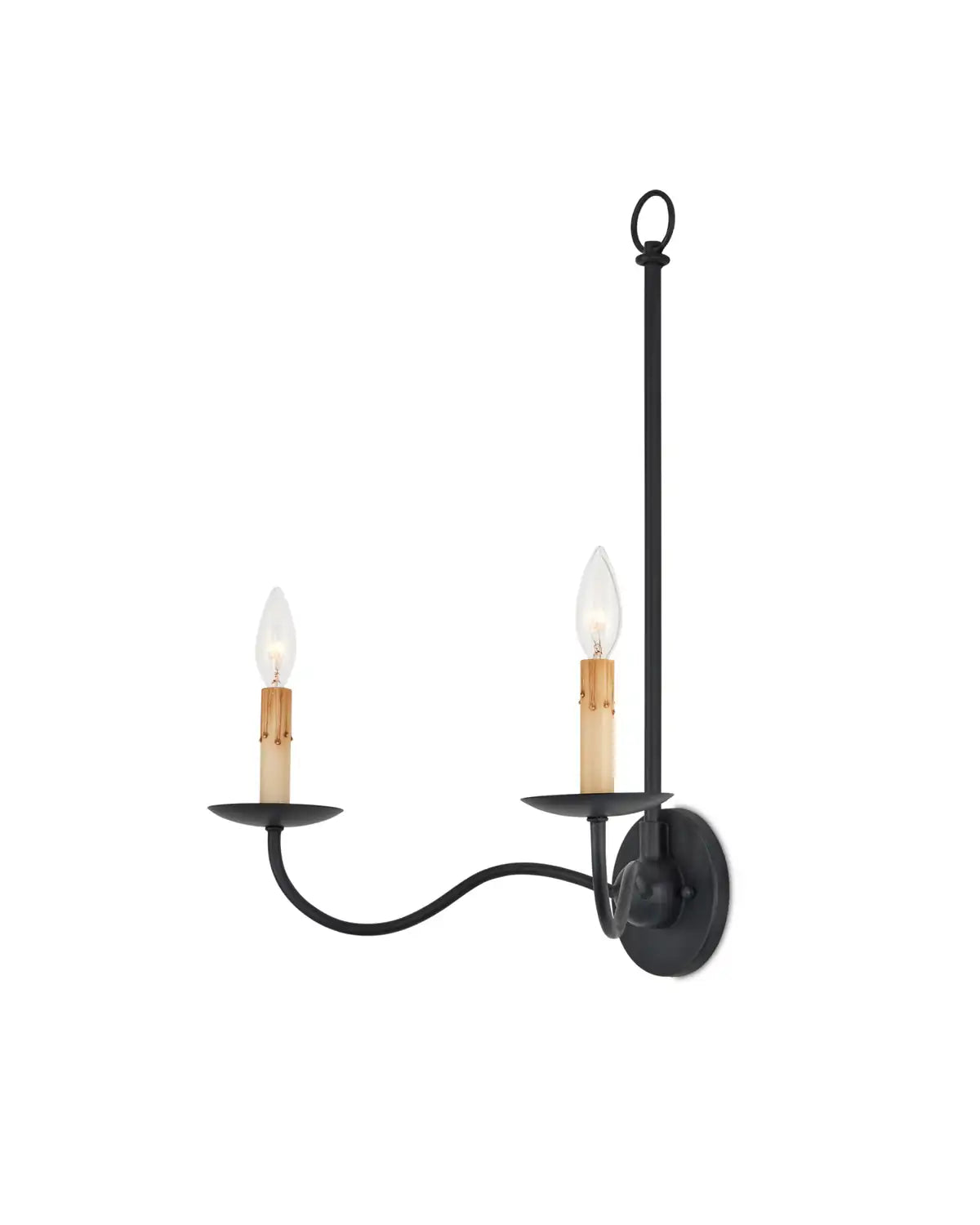 CURREY & COMPANY, SAXON DOUBLE-LIGHT WALL SCONCE, WALL SCONCES