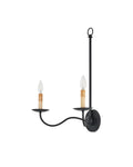 CURREY & COMPANY, SAXON DOUBLE-LIGHT WALL SCONCE, WALL SCONCES