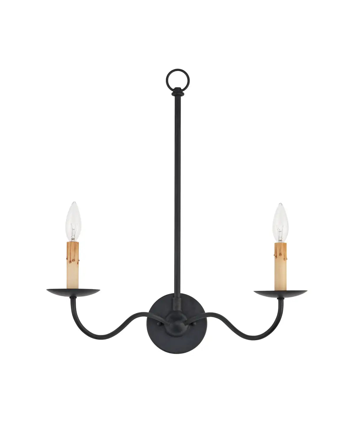 CURREY & COMPANY, SAXON DOUBLE-LIGHT WALL SCONCE, WALL SCONCES