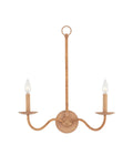 CURREY & COMPANY, SAXON DOUBLE-LIGHT WALL SCONCE, WALL SCONCES