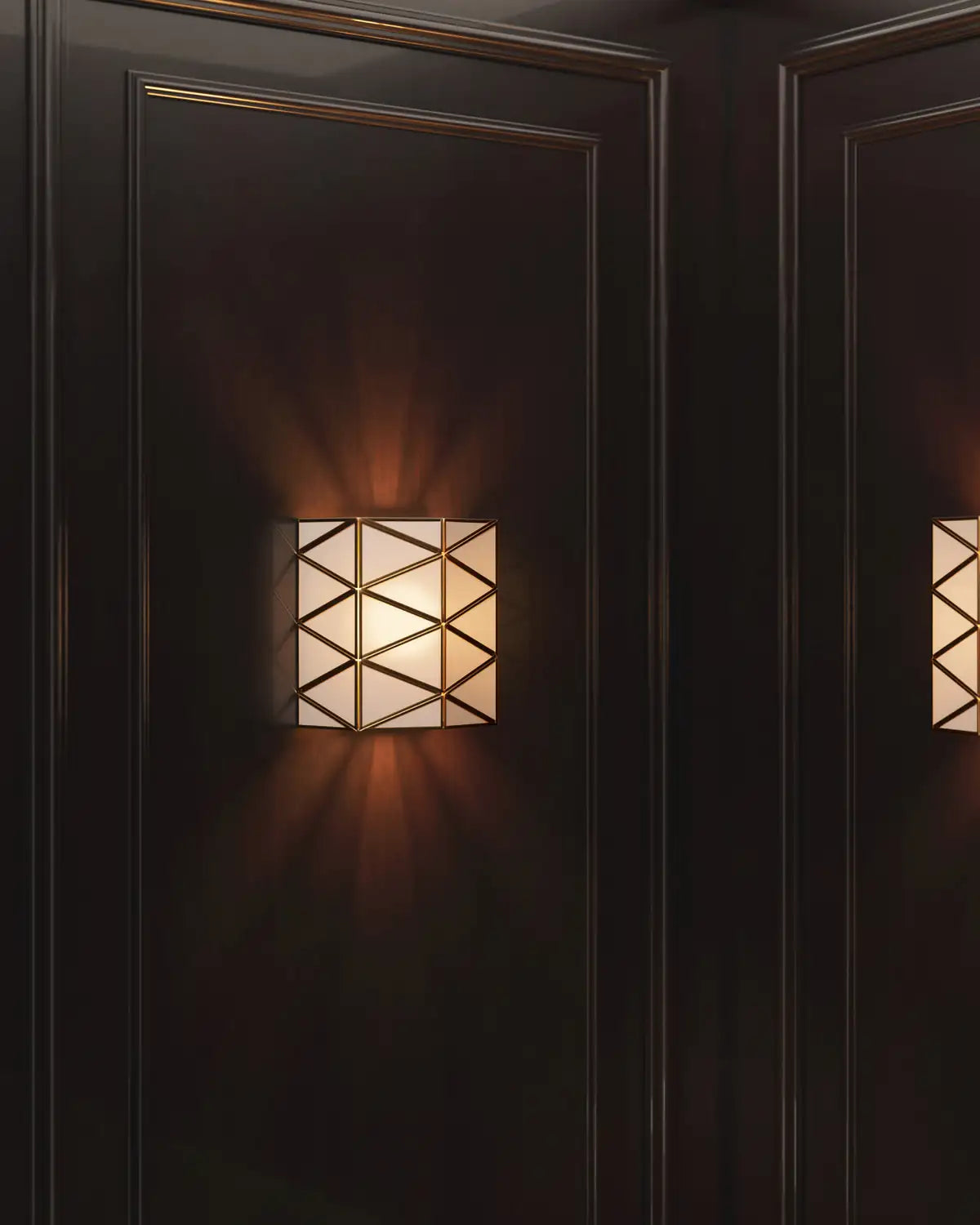 CURREY & COMPANY, POLYHEDRON WALL SCONCE, WALL SCONCES