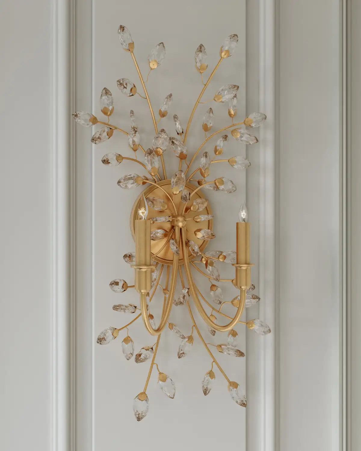 CURREY & COMPANY, FORGET-ME-NOT WALL SCONCE, WALL SCONCES