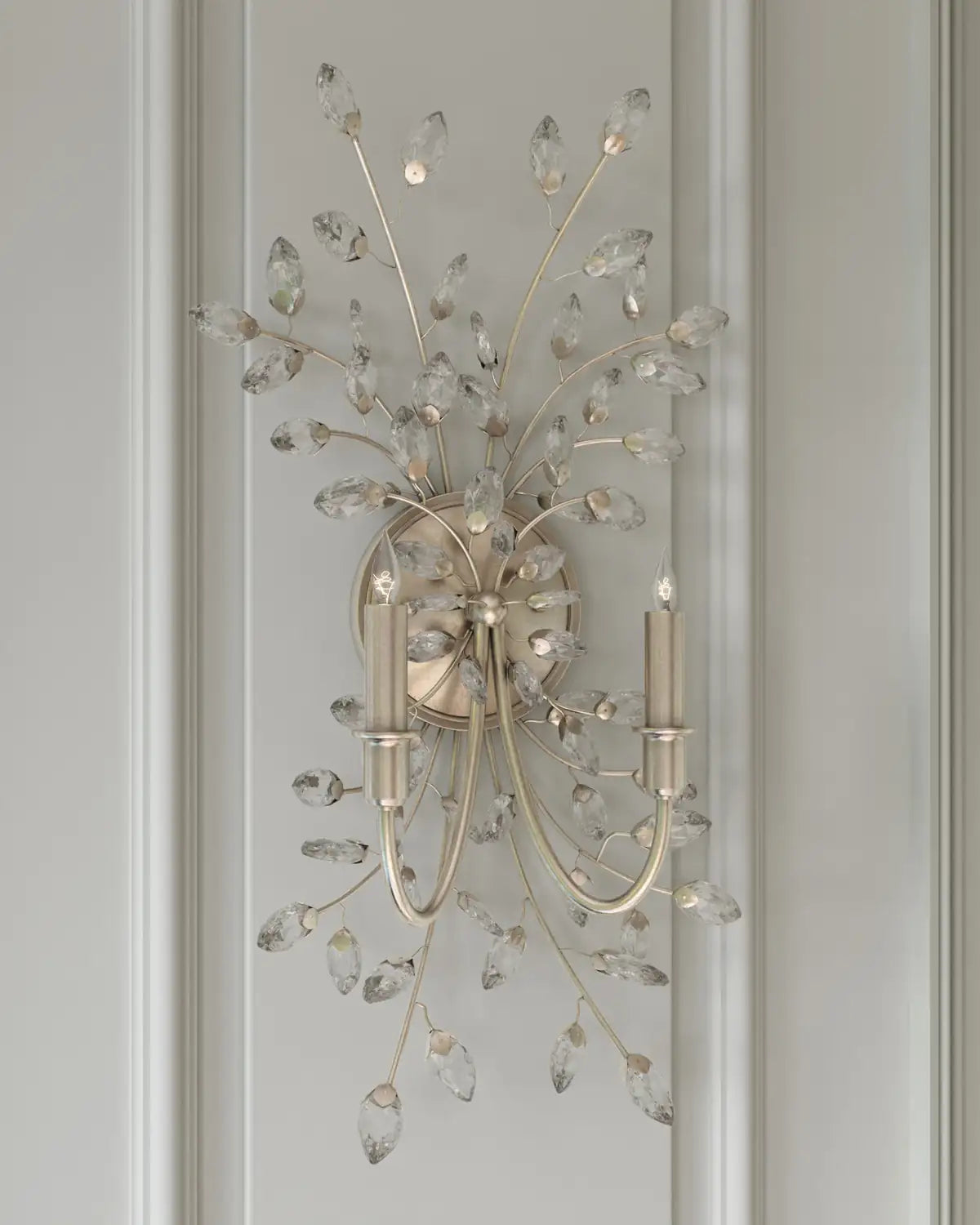 CURREY & COMPANY, FORGET-ME-NOT WALL SCONCE, WALL SCONCES