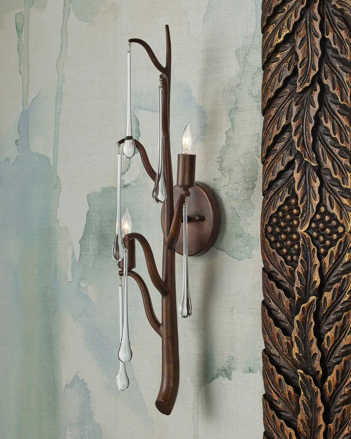 CURREY & COMPANY, MORNING GROVE WALL SCONCE, WALL SCONCES