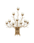 CURREY & COMPANY, STAR MAGNOLIA WALL SCONCE, WALL SCONCES