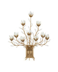 , STAR MAGNOLIA WALL SCONCE, WALL SCONCES
