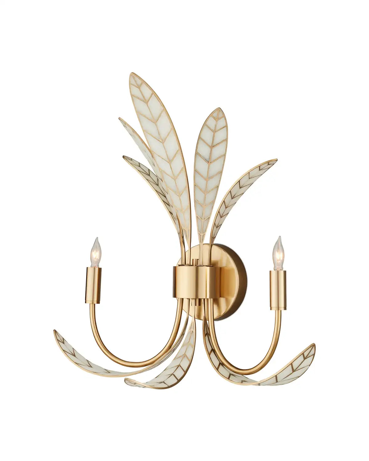 CURREY & COMPANY, FOLIATURA WALL SCONCE, WALL SCONCES