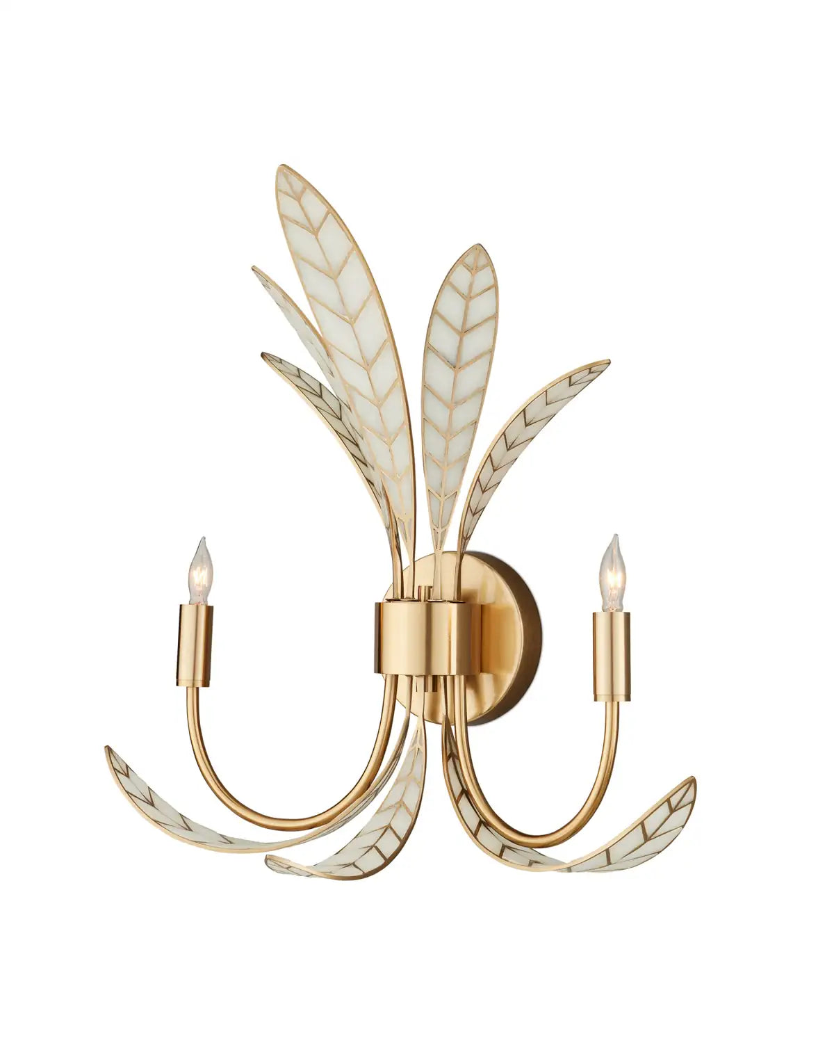 CURREY & COMPANY, FOLIATURA WALL SCONCE, WALL SCONCES
