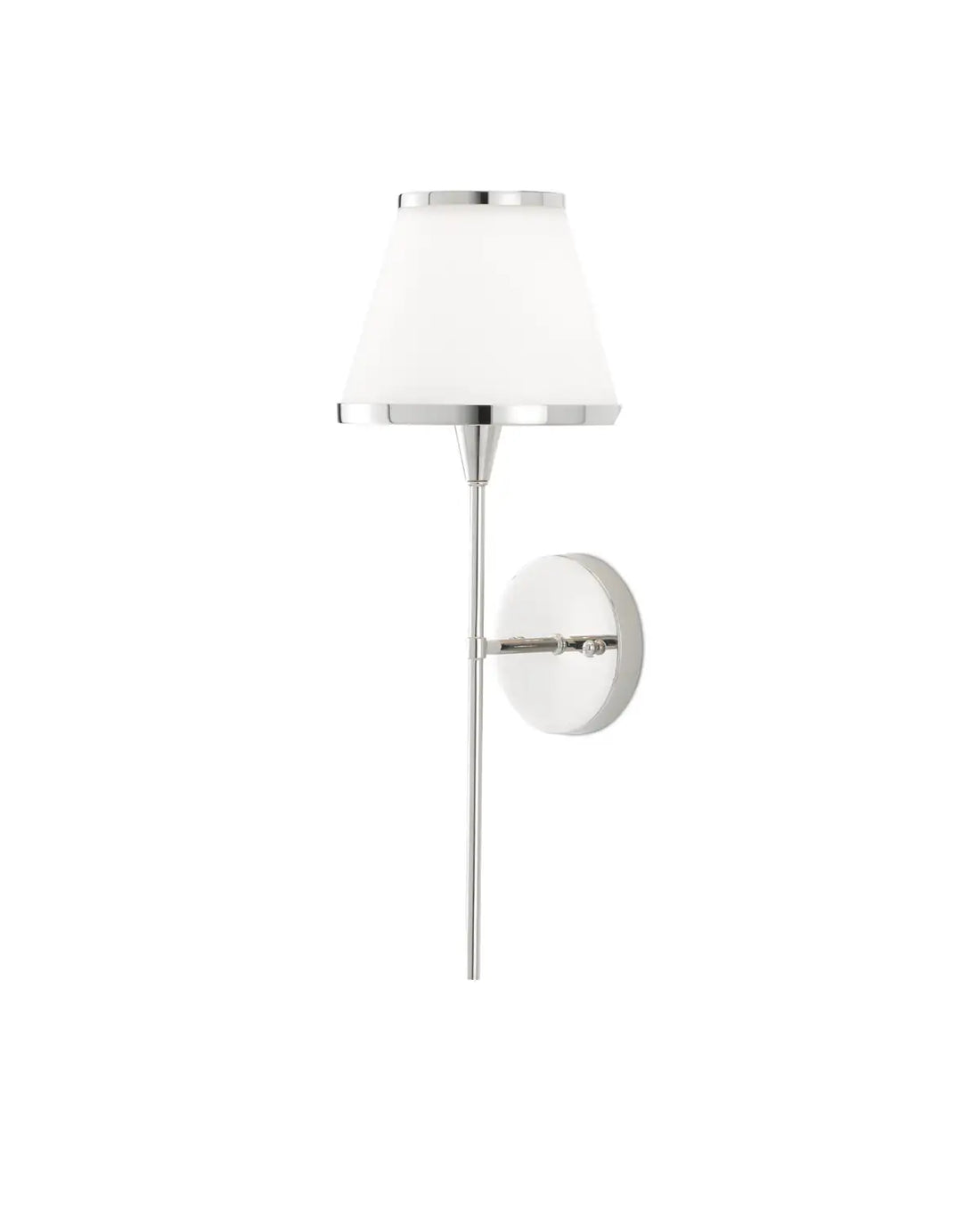 CURREY & COMPANY, BRIMSLEY NICKEL WALL SCONCE, WALL SCONCES