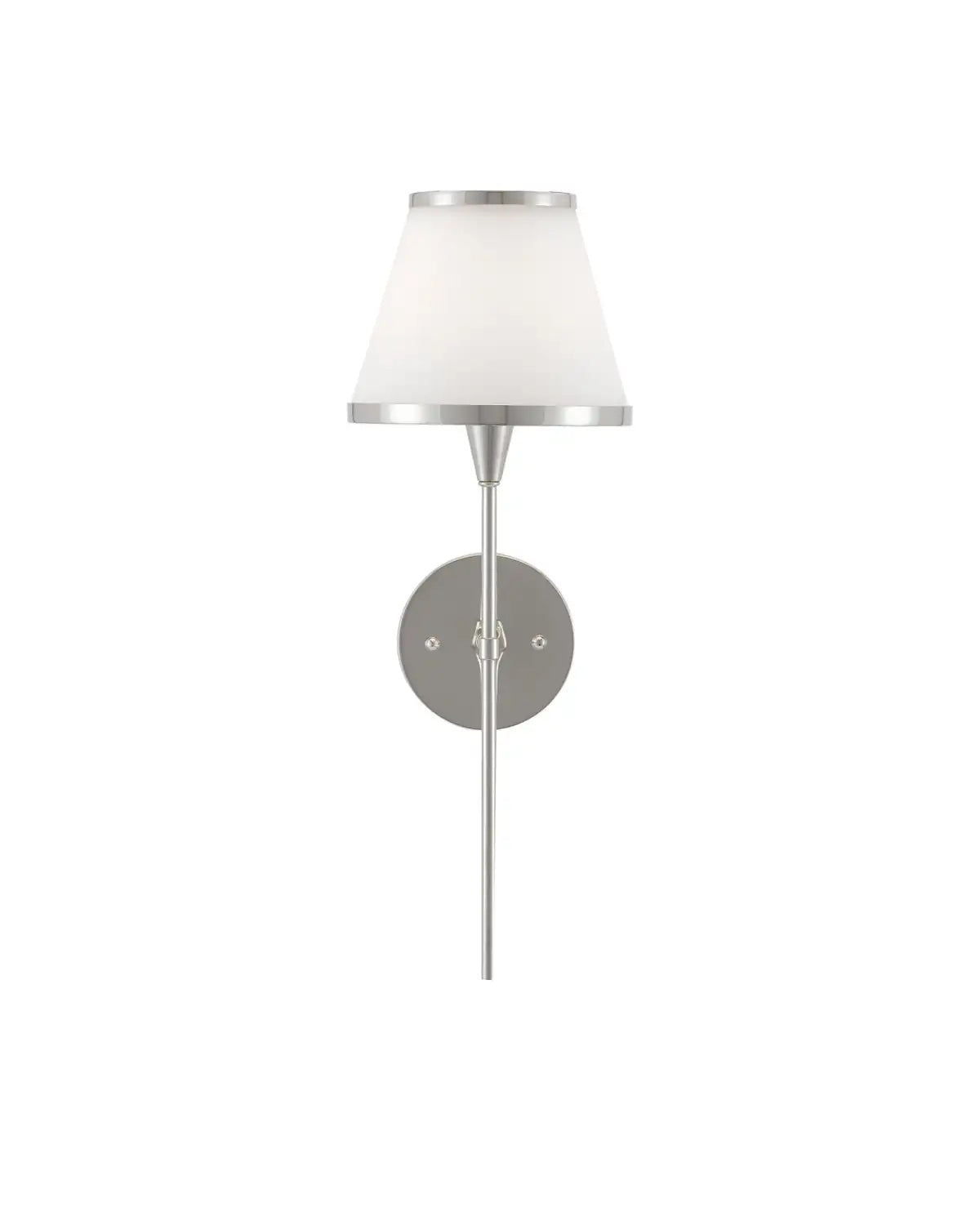 CURREY & COMPANY, BRIMSLEY NICKEL WALL SCONCE, WALL SCONCES