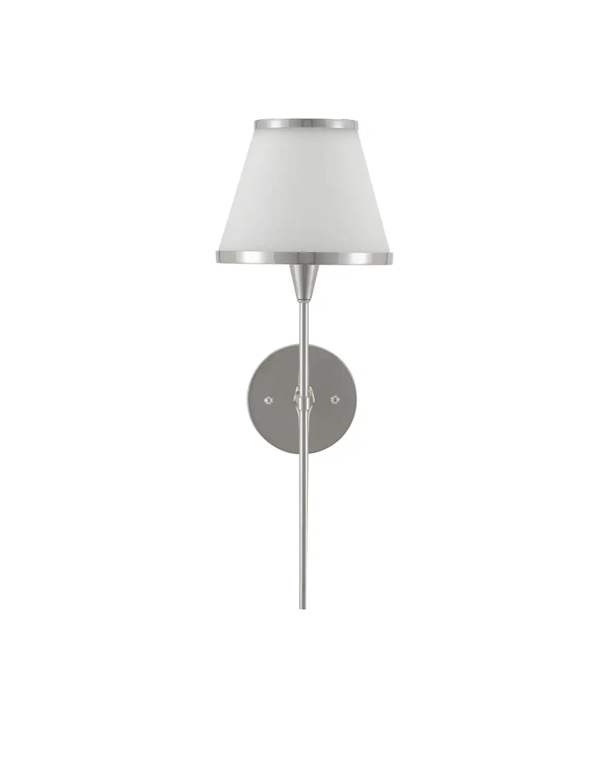 CURREY & COMPANY, BRIMSLEY NICKEL WALL SCONCE, WALL SCONCES
