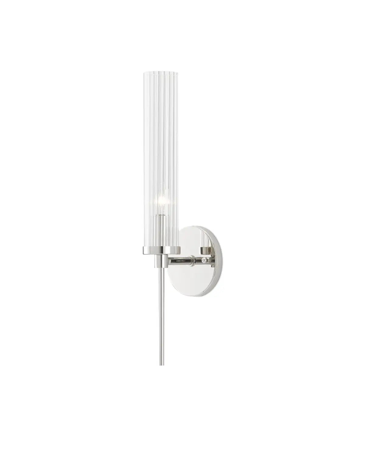 CURREY & COMPANY, BELLINGS NICKEL WALL SCONCE, WALL SCONCES