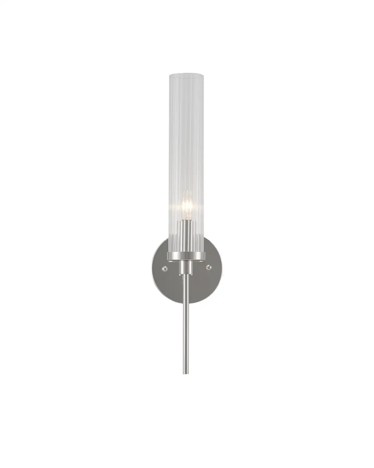 CURREY & COMPANY, BELLINGS NICKEL WALL SCONCE, WALL SCONCES