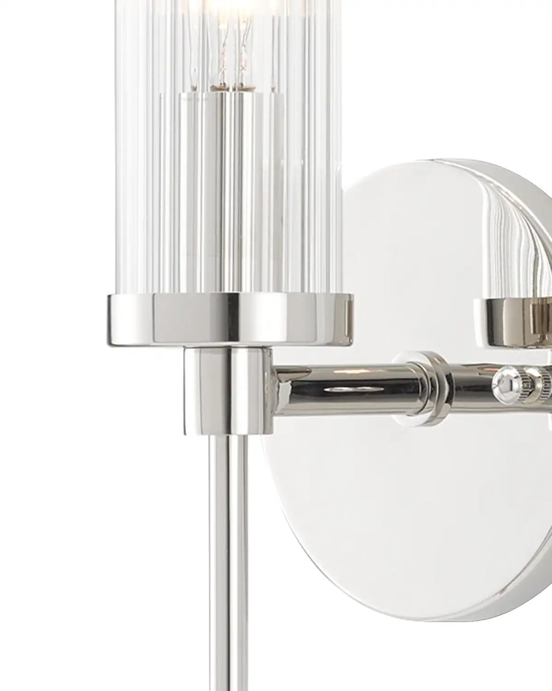 CURREY & COMPANY, BELLINGS NICKEL WALL SCONCE, WALL SCONCES