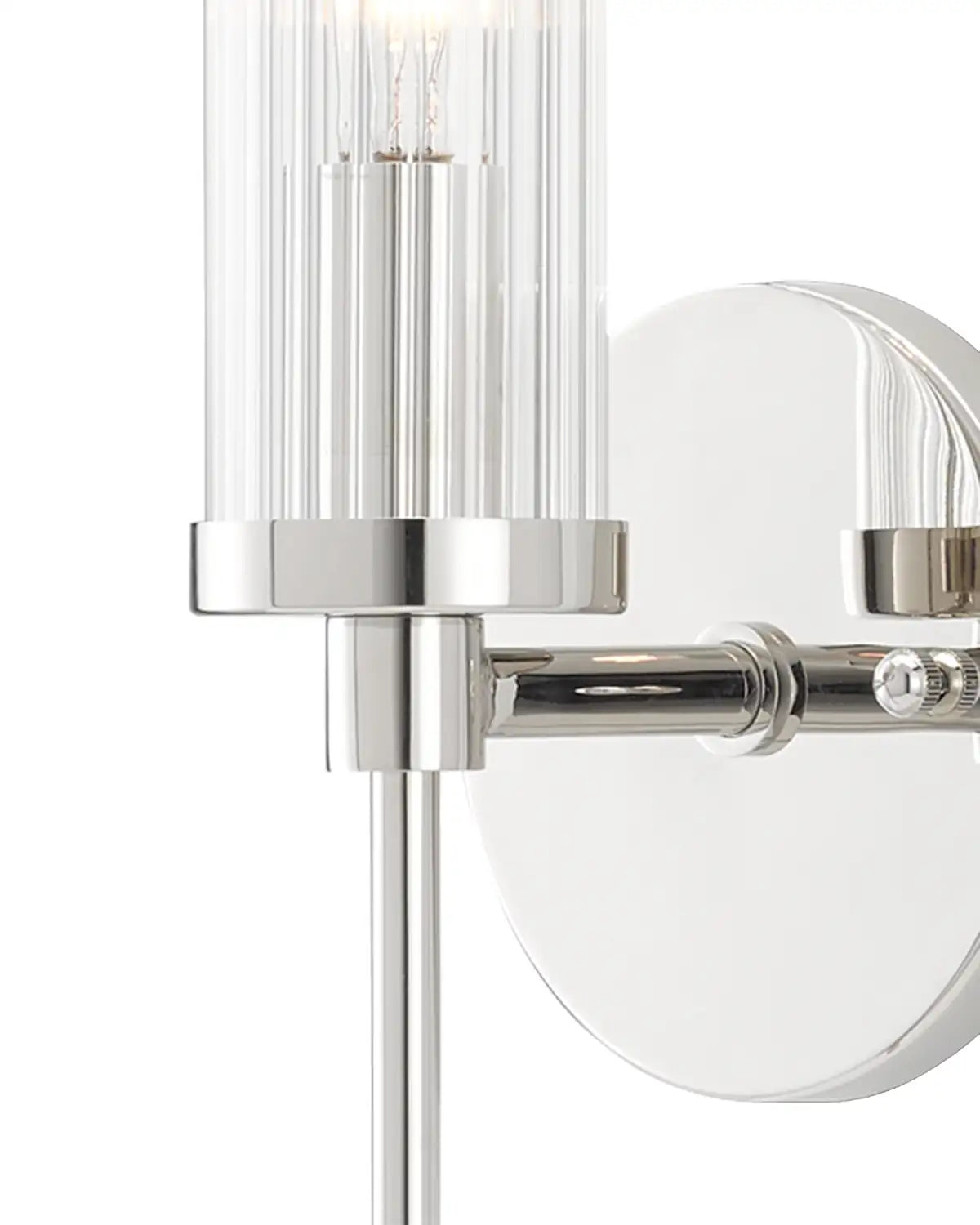 CURREY & COMPANY, BELLINGS NICKEL WALL SCONCE, WALL SCONCES