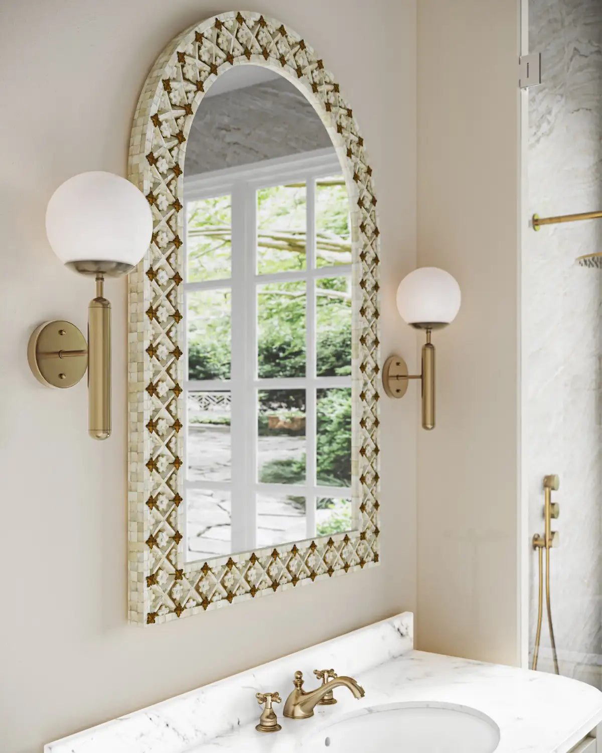 CURREY & COMPANY, BARBICAN SINGLE-LIGHT WALL SCONCE, WALL SCONCES