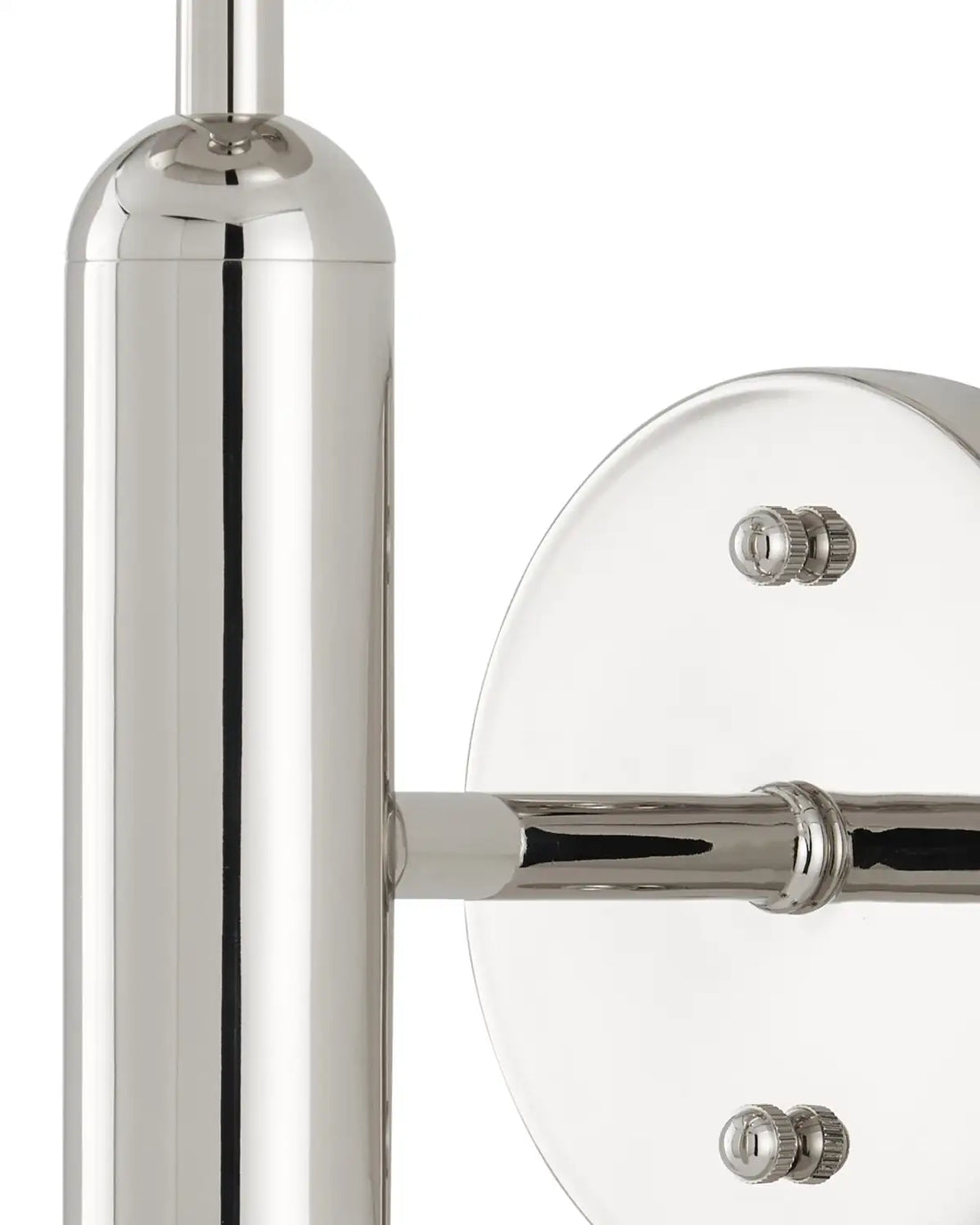 CURREY & COMPANY, BARBICAN SINGLE-LIGHT NICKEL WALL SCONCE, WALL SCONCES