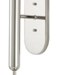 CURREY & COMPANY, BARBICAN DOUBLE-LIGHT NICKEL WALL SCONCE, WALL SCONCES