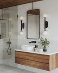 CURREY & COMPANY, BARBICAN DOUBLE-LIGHT WALL SCONCE, WALL SCONCES