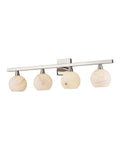 CURREY & COMPANY, BOMBELLES NICKEL BATH BAR, VANITY LIGHT