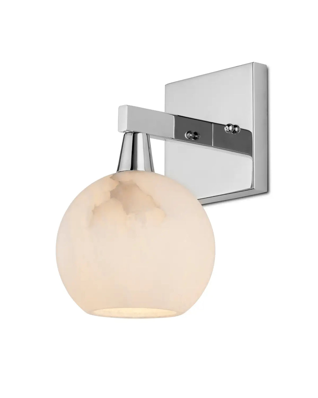 CURREY & COMPANY, BOMBELLES NICKEL BATH WALL SCONCE, WALL SCONCES