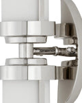 CURREY & COMPANY, BOWLAND NICKEL BATH WALL SCONCE, WALL SCONCES
