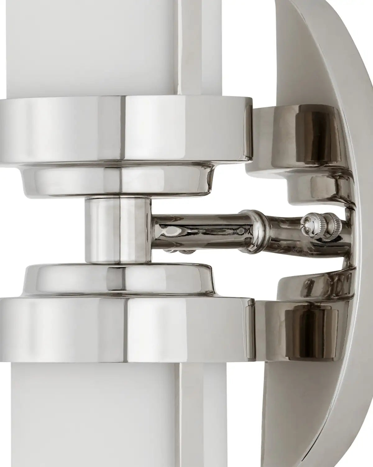 CURREY & COMPANY, BOWLAND NICKEL BATH WALL SCONCE, WALL SCONCES