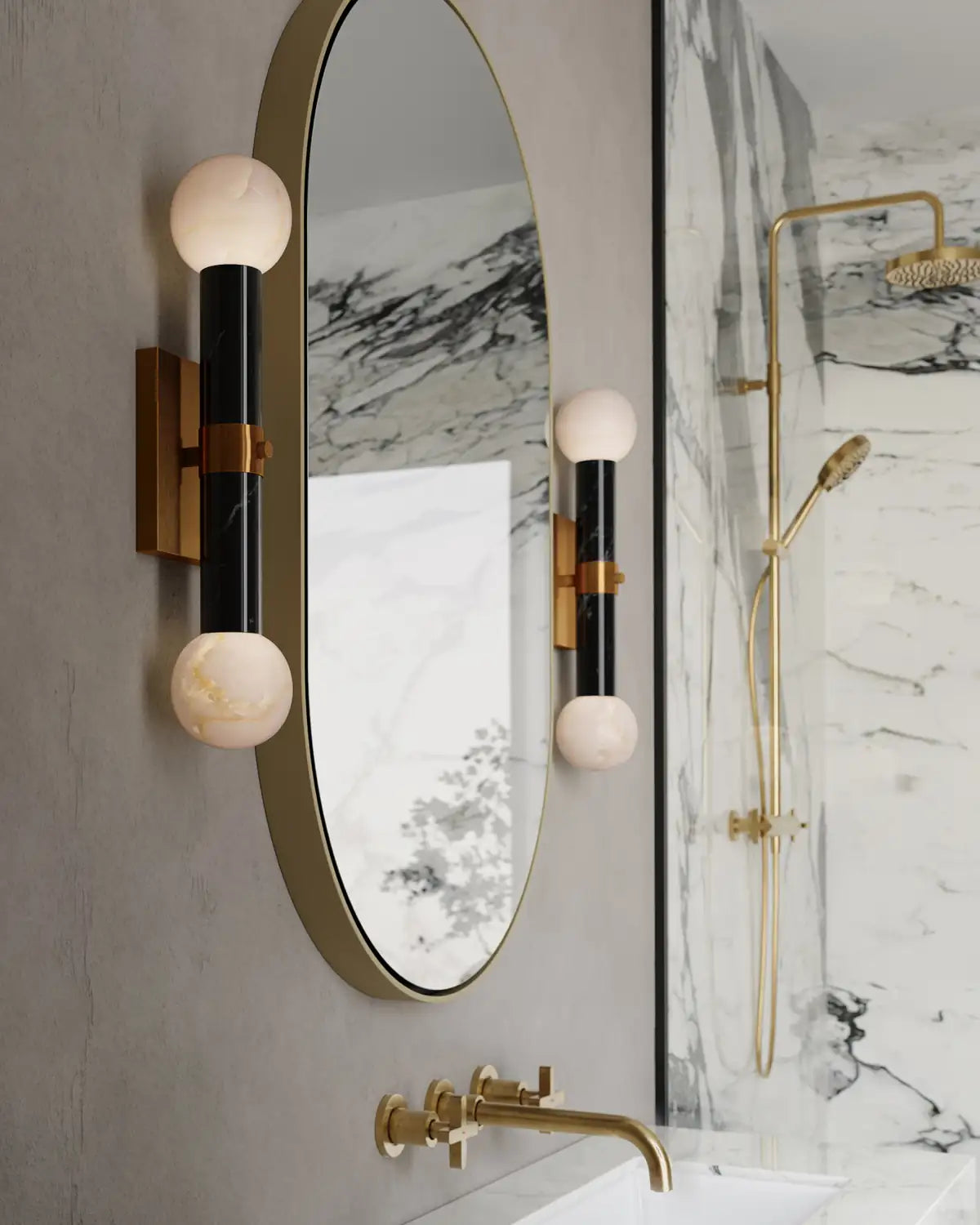 CURREY & COMPANY, BEATRIX BATH WALL SCONCE, WALL SCONCES