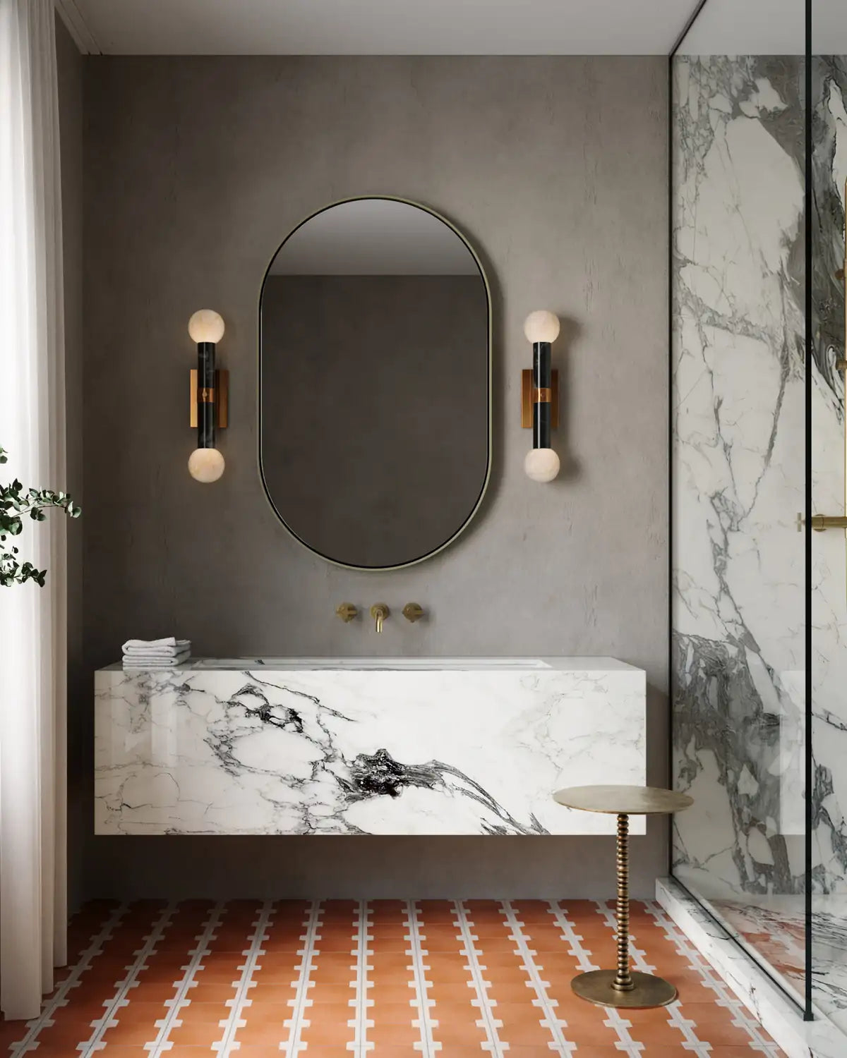 CURREY & COMPANY, BEATRIX BATH WALL SCONCE, WALL SCONCES