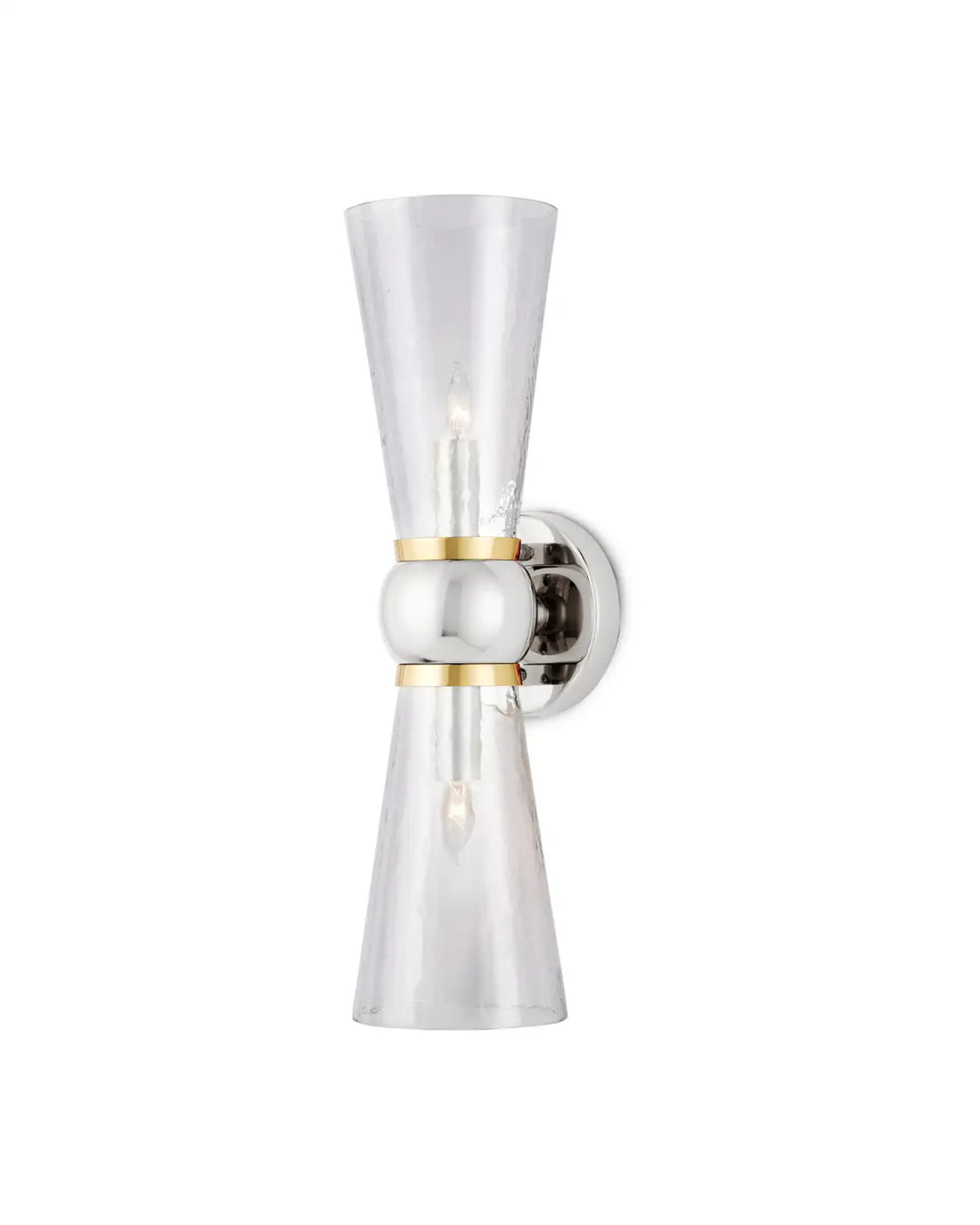 CURREY & COMPANY, BYFORD NICKEL BATH WALL SCONCE, WALL SCONCES