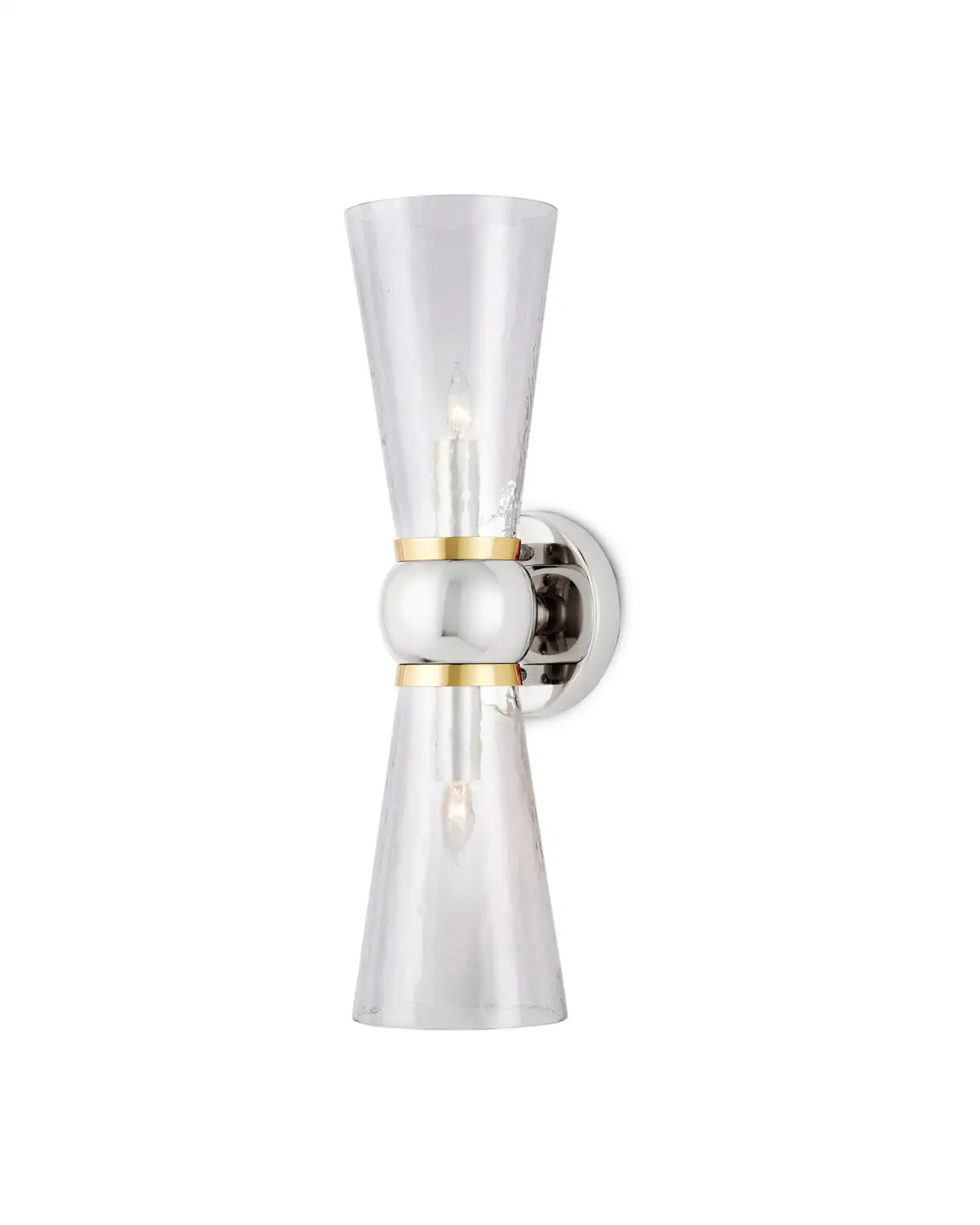 CURREY & COMPANY, BYFORD NICKEL BATH WALL SCONCE, WALL SCONCES