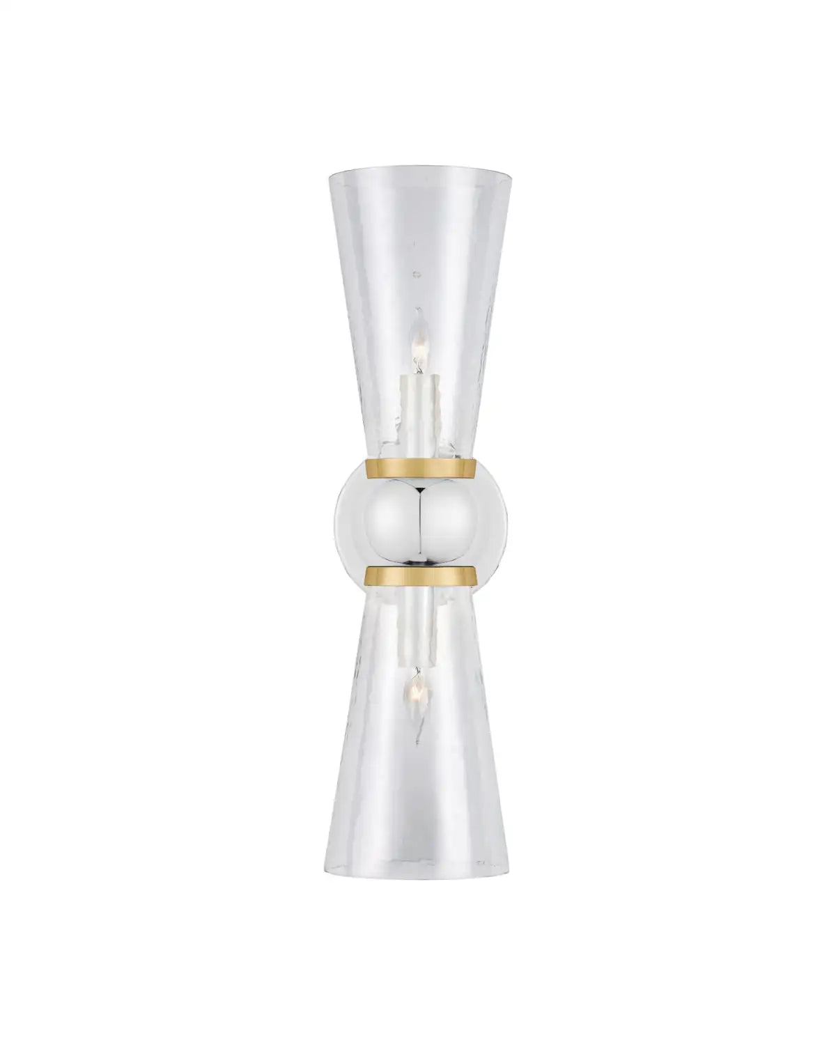 CURREY & COMPANY, BYFORD NICKEL BATH WALL SCONCE, WALL SCONCES