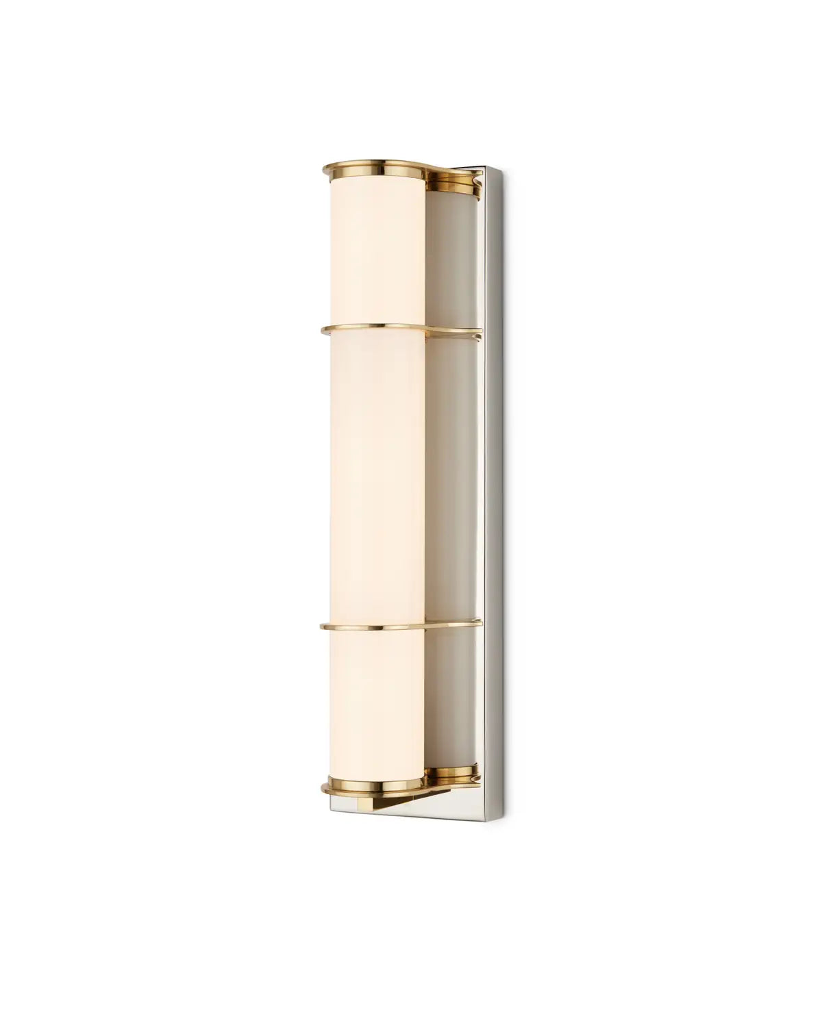 CURREY & COMPANY, BLAINE NICKEL BATH WALL SCONCE, WALL SCONCES