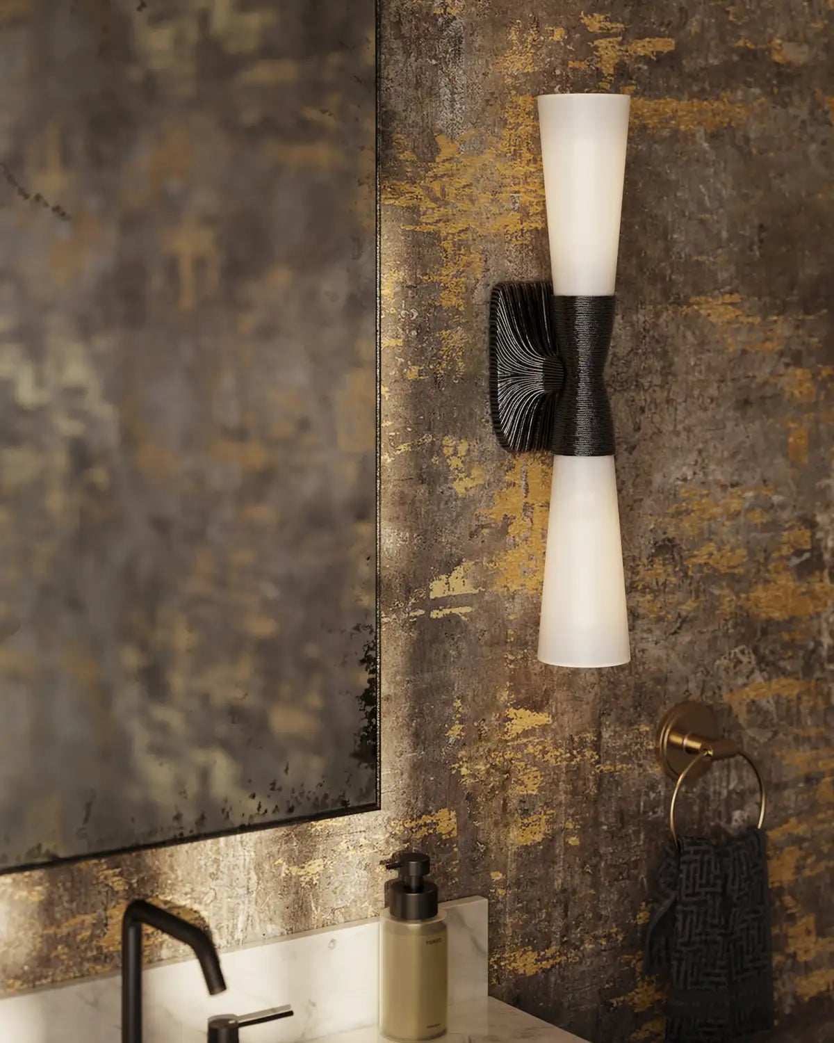 CURREY & COMPANY, BURROWS BATH WALL SCONCE, WALL SCONCES