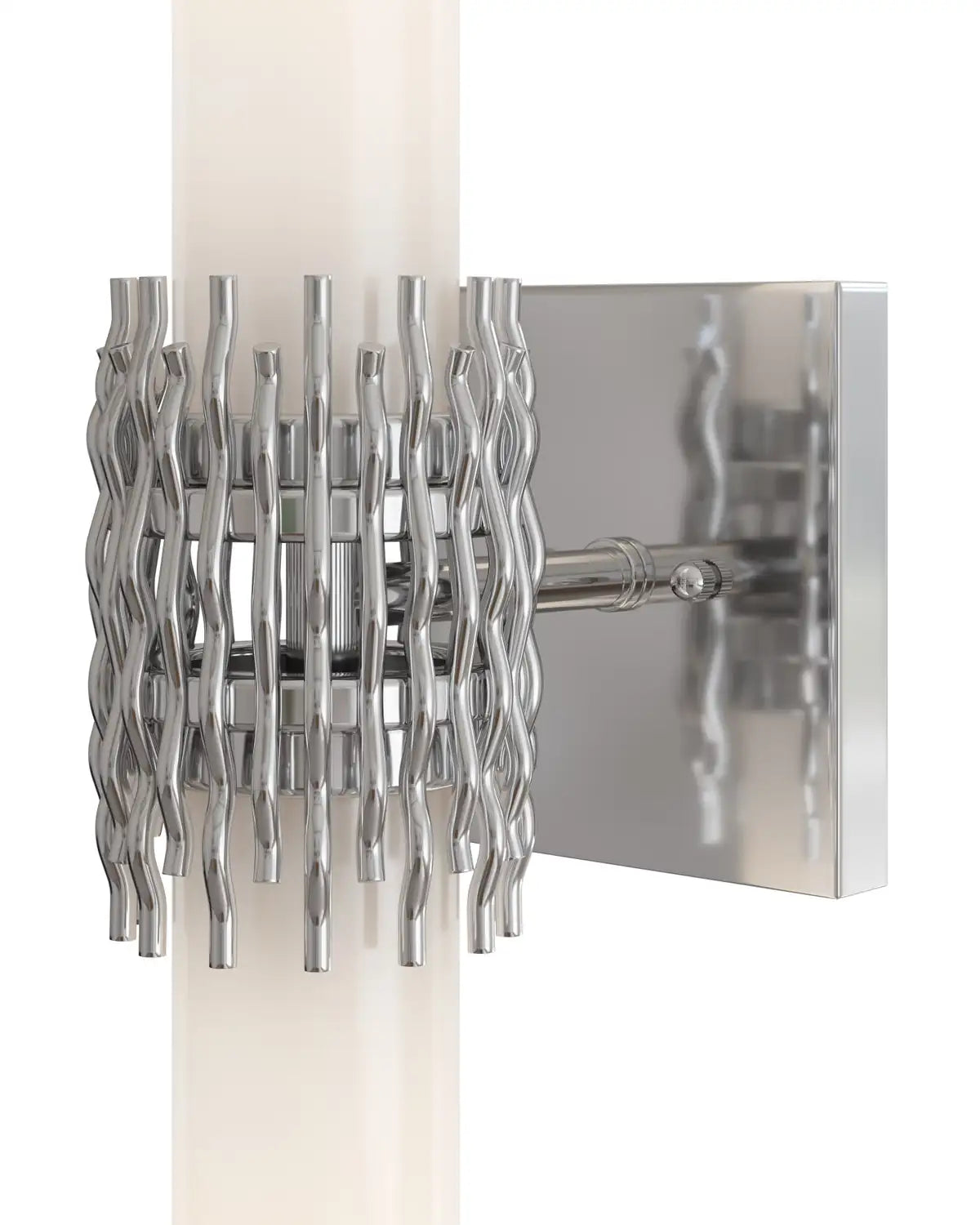 CURREY & COMPANY, BRIETTA NICKEL BATH WALL SCONCE, WALL SCONCES