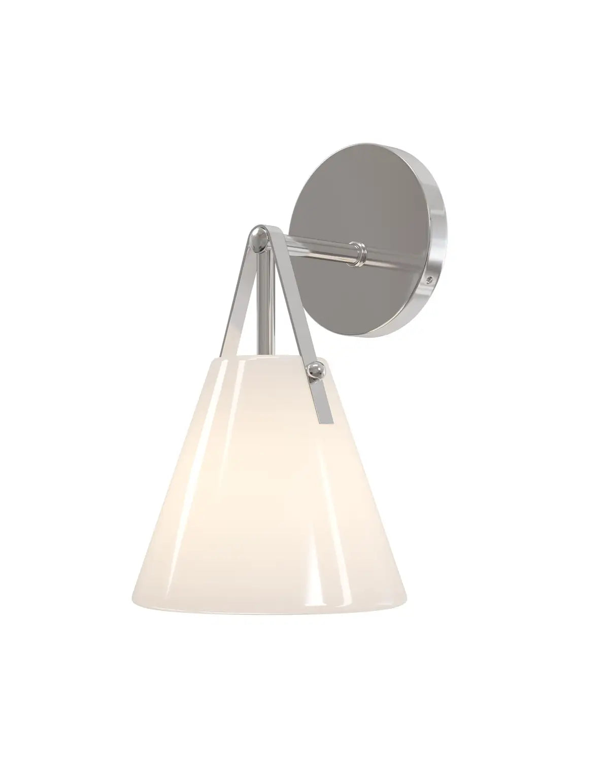 CURREY & COMPANY, BRONWEN NICKEL BATH WALL SCONCE, WALL SCONCES