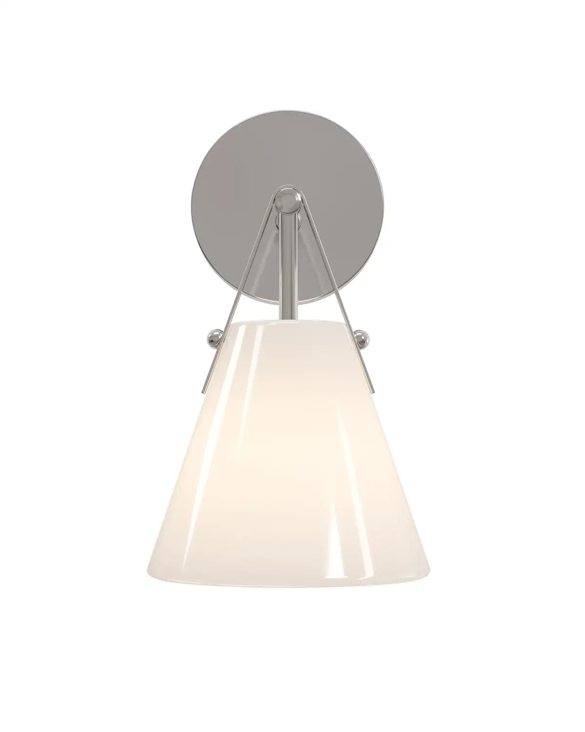 CURREY & COMPANY, BRONWEN NICKEL BATH WALL SCONCE, WALL SCONCES