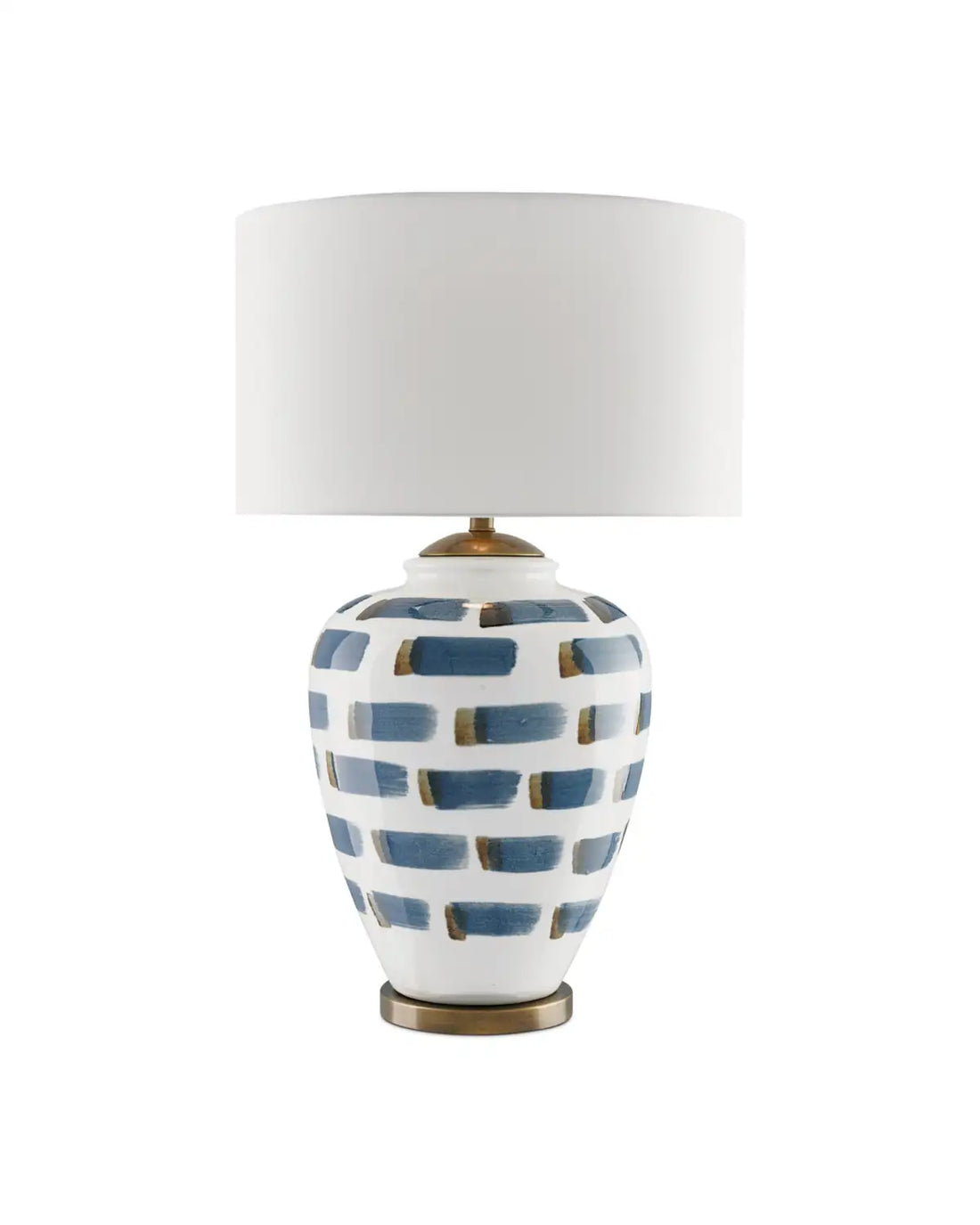CURREY & COMPANY BRUSHSTROKE BLUE & TABLE LAMP - Table