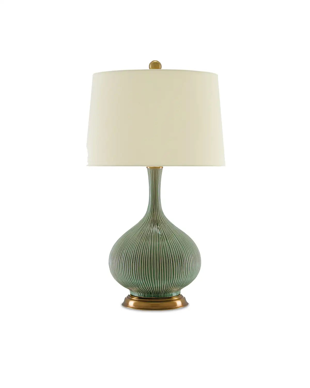 CURREY & COMPANY CAIT GREEN TABLE LAMP - Table