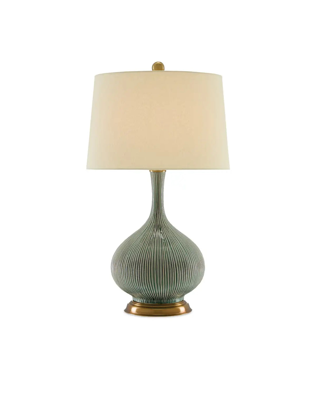 CURREY & COMPANY CAIT GREEN TABLE LAMP - Table