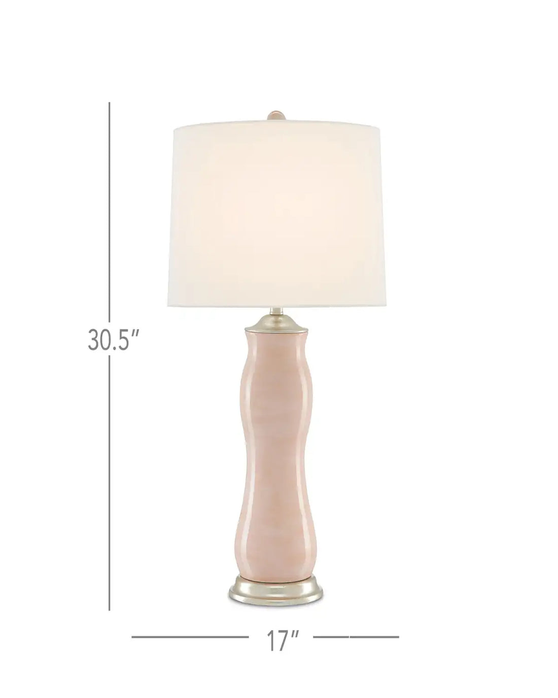 CURREY & COMPANY ONDINE BLUSH TABLE LAMP - Table