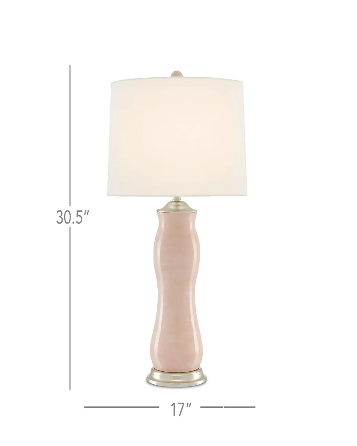 CURREY & COMPANY ONDINE BLUSH TABLE LAMP - Table