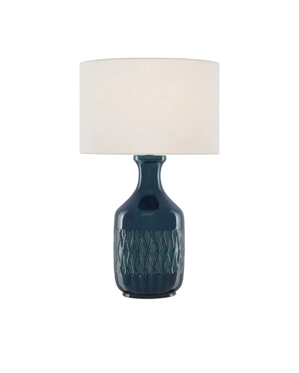 CURREY & COMPANY SAMBA BLUE TABLE LAMP - Table