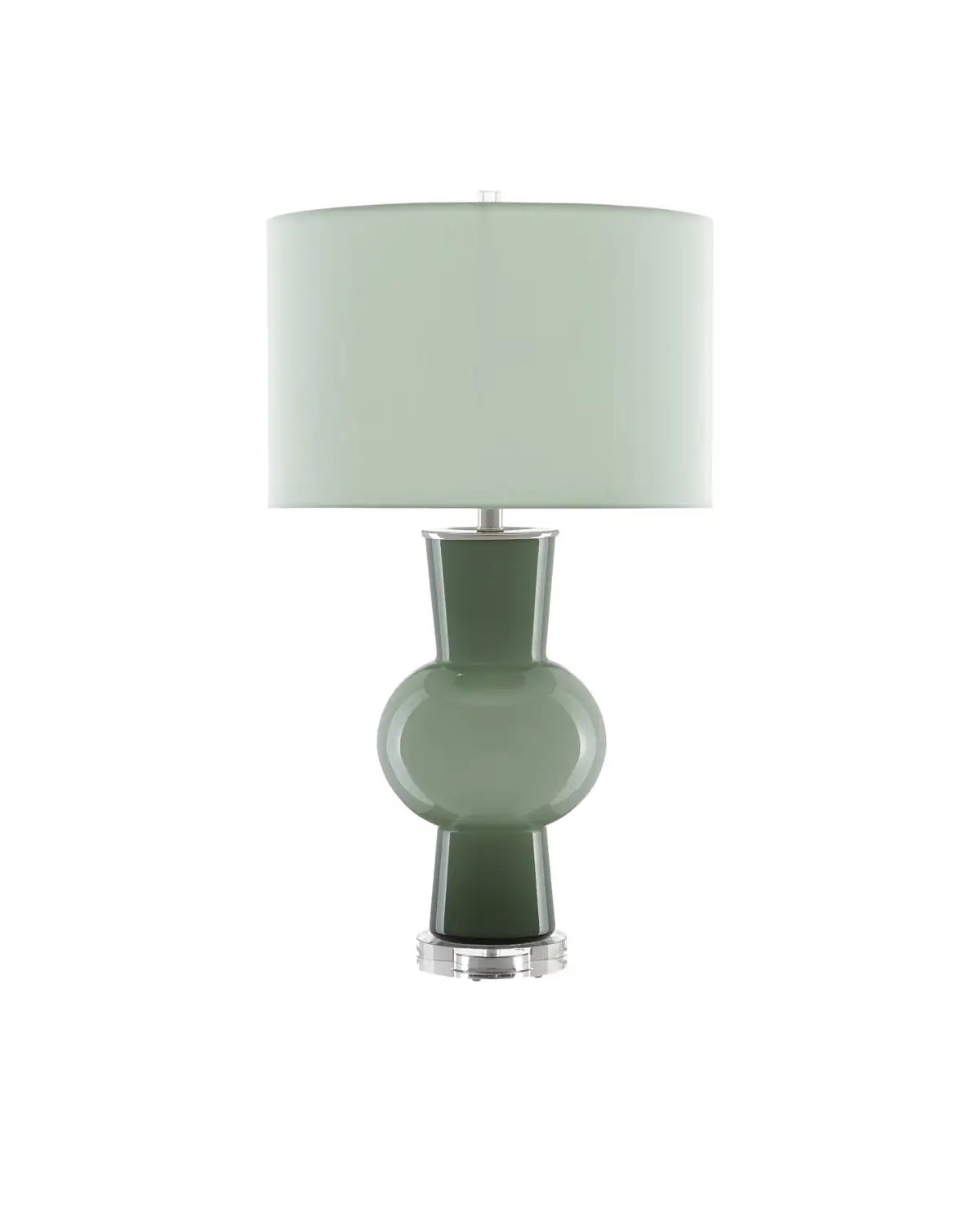 CURREY & COMPANY DUENDE GREEN TABLE LAMP - Table